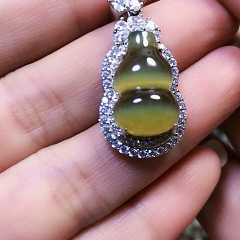 和田玉银S925镶嵌戒指