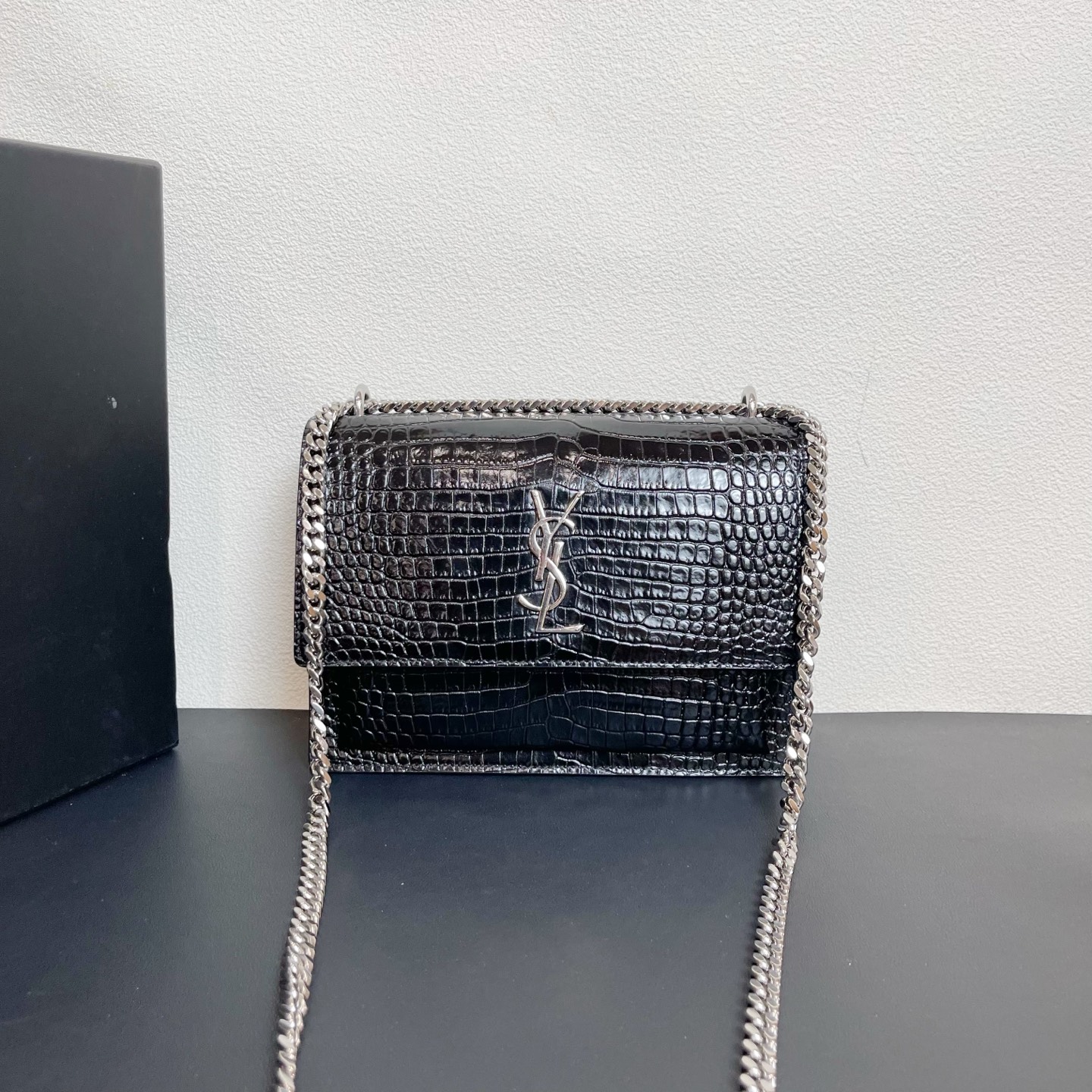 95新 YSL/圣罗兰 98新 奢总管/YSL 中号日落包