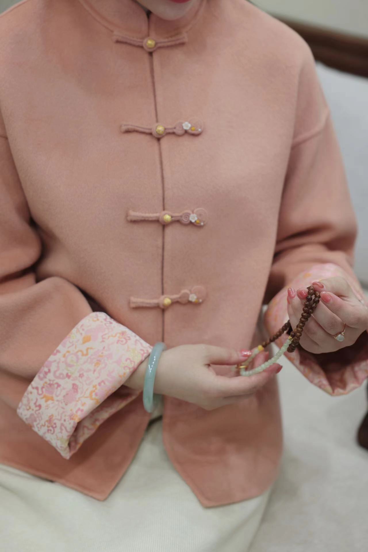 【楚遥】秋冬上新国风复古气质中式短外套