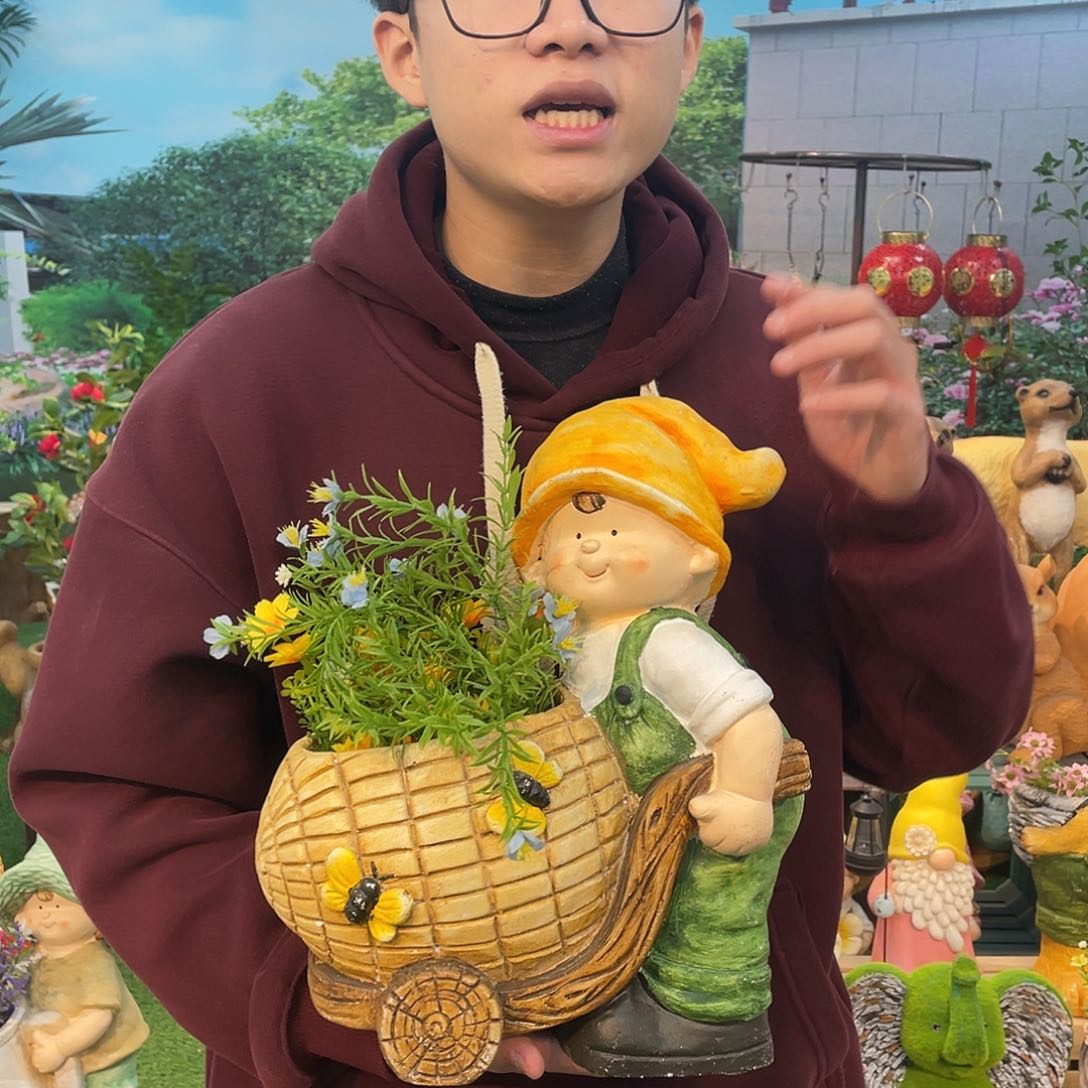 红陶花园庭院摆件