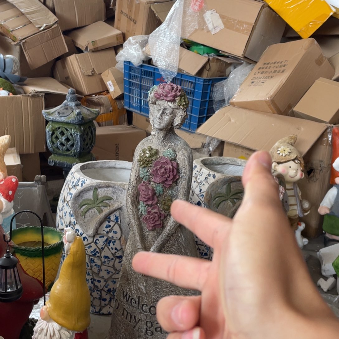 【闪购商品】氧化镁多肉女神摆件