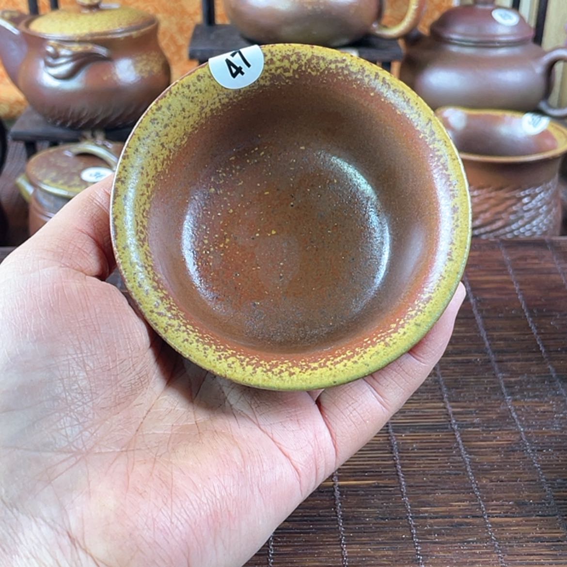 【闪购商品】依**事柴烧主人杯100毫升左右微瑕