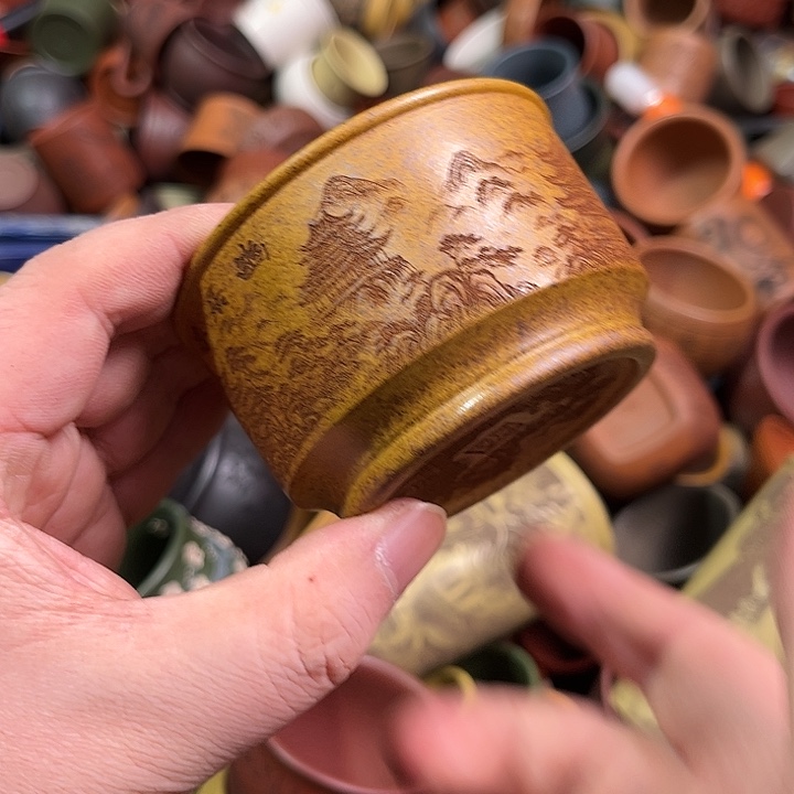 紫砂茶杯全手工紫砂主人杯