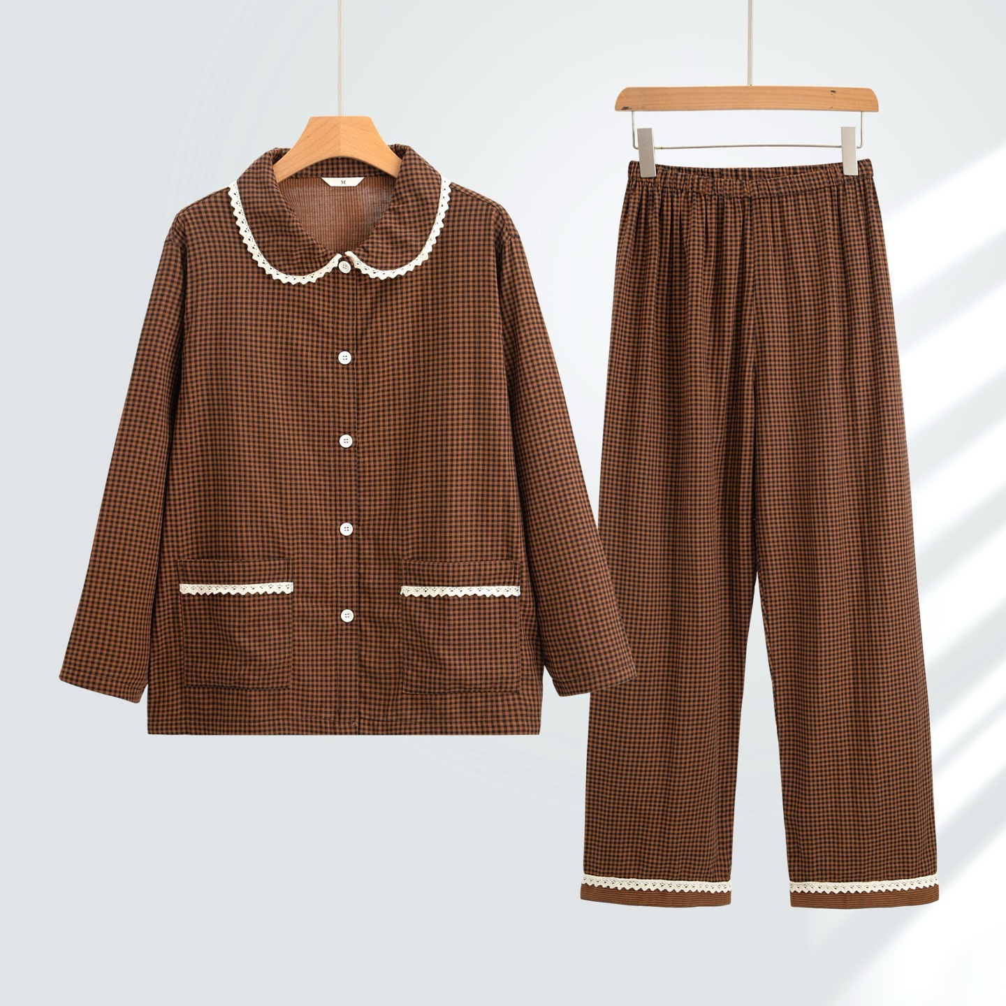 全棉睡衣时尚透气简约