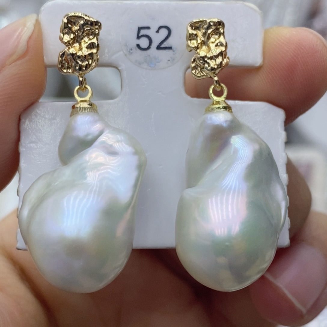 未镶嵌淡水珍珠耳饰