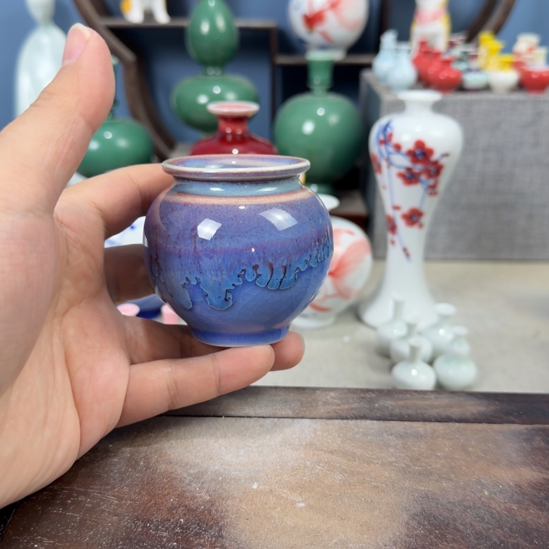 陶瓷手工小花器摆件