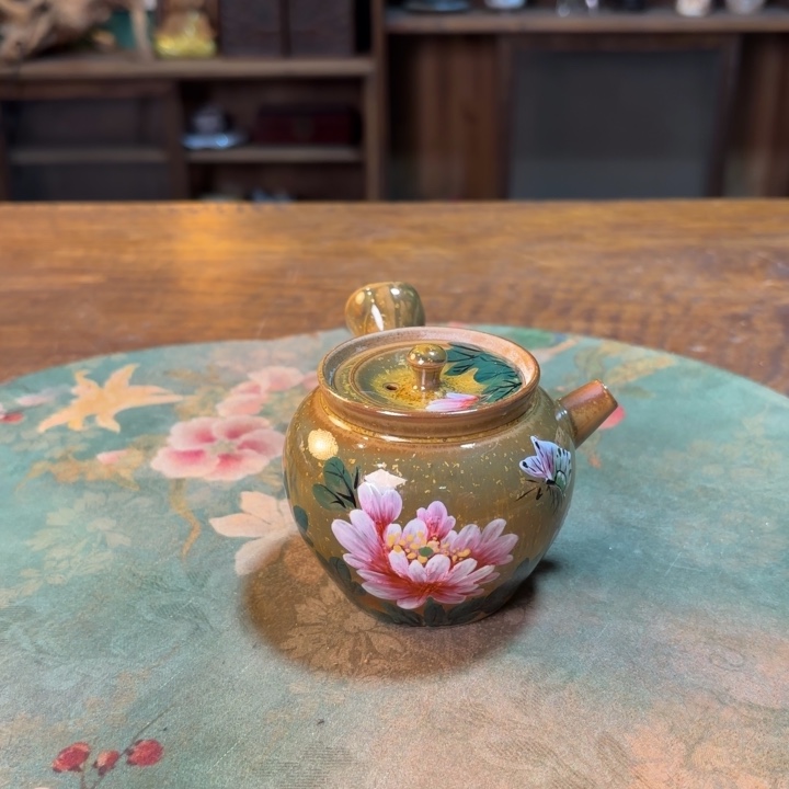柴烧纯手工手绘陶瓷
