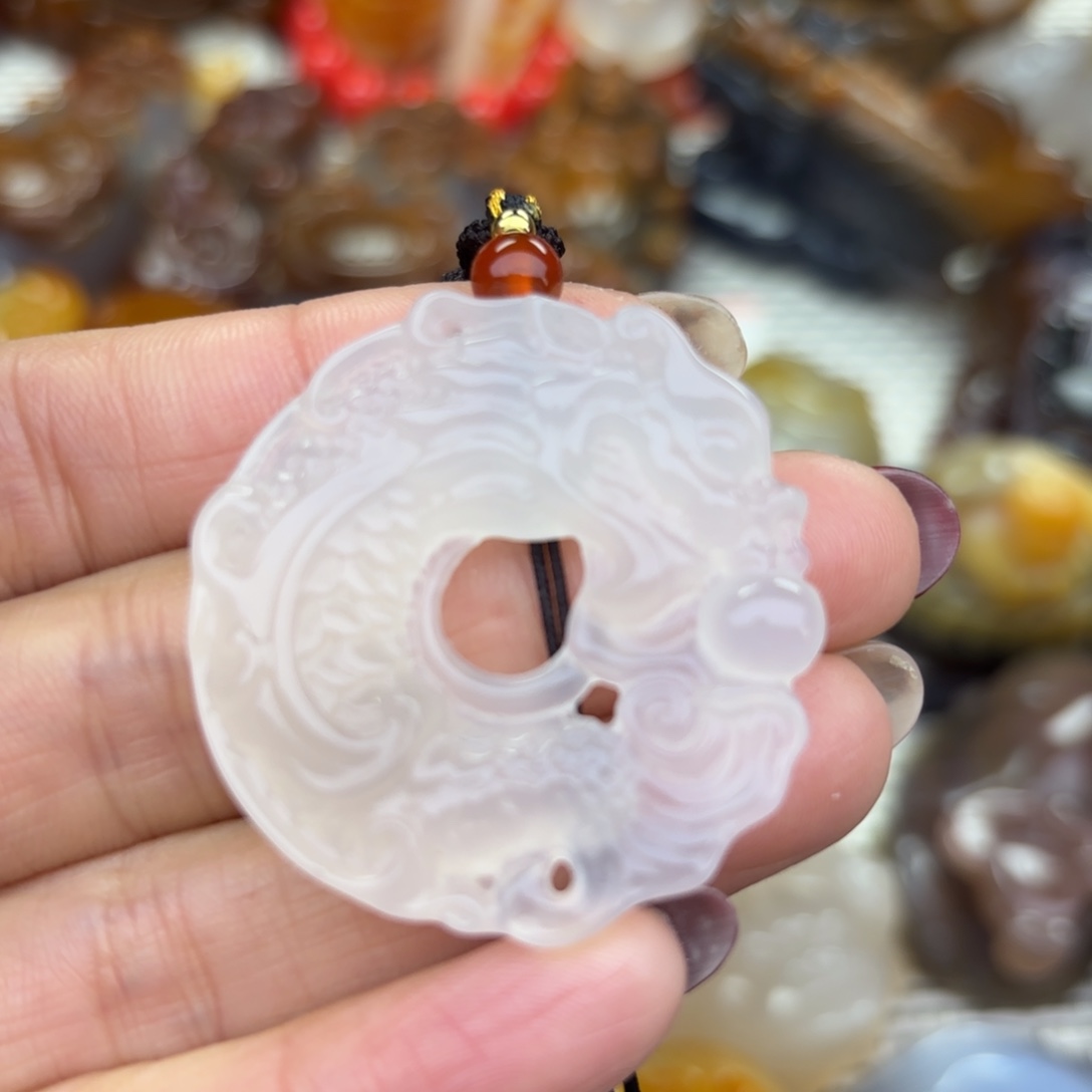 未镶嵌挂件玛瑙/玉髓從*