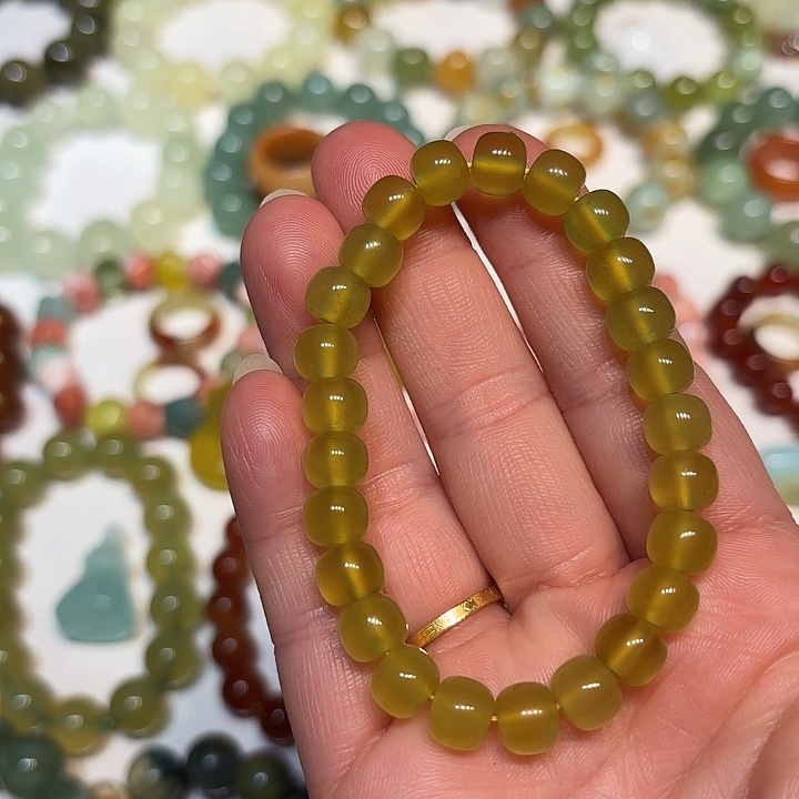 蛇纹石玉未镶嵌手串