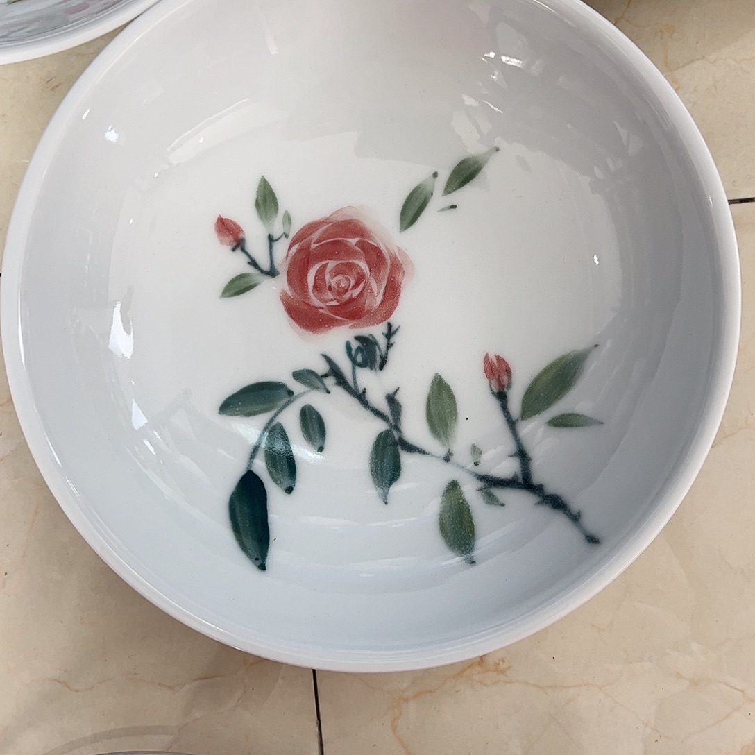 瓷片景德镇陶瓷手工手绘制作