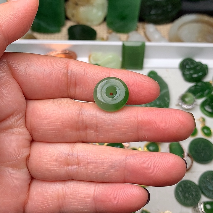 和田玉颈饰银S925镶嵌优*
