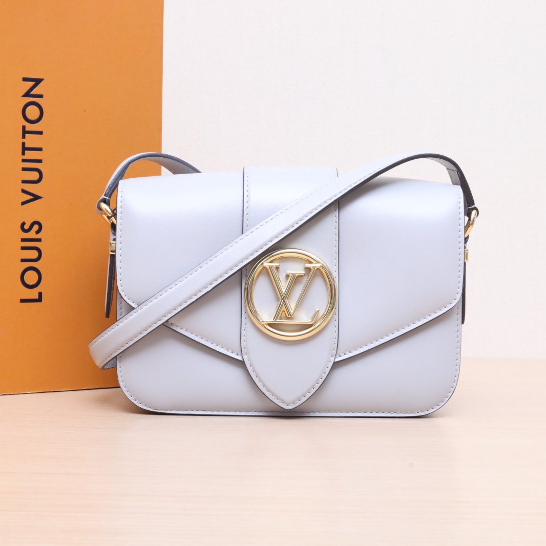 95新 LouisVuitton/路易威登 小花阿娇斜挎包Pont 9 细肩带691915