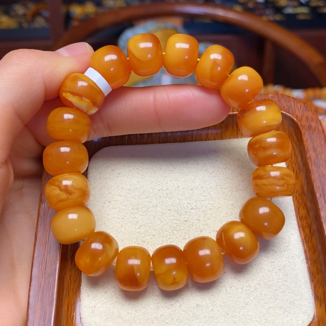 【闪购商品】蜜蜡手链未镶嵌手串