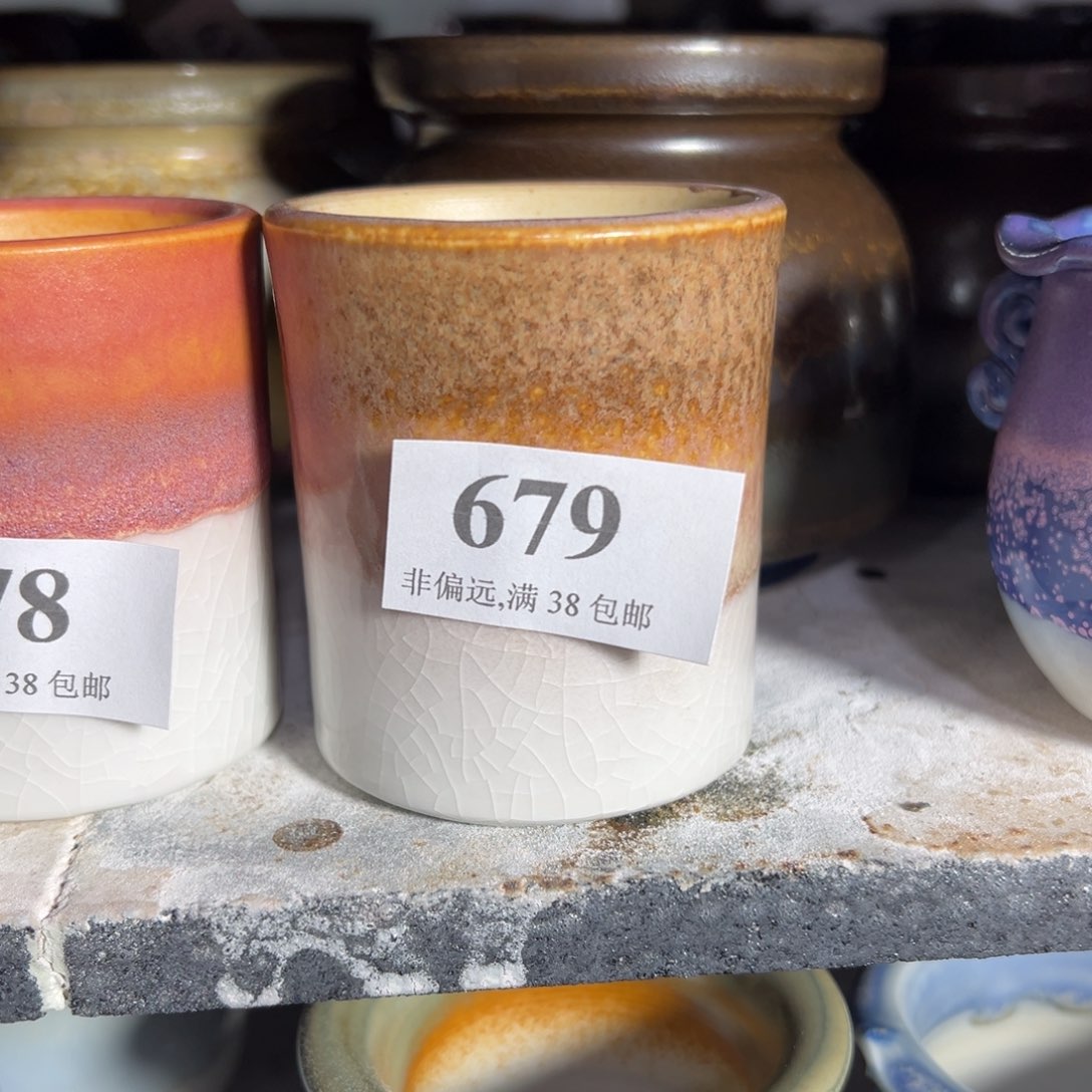 红陶景德镇手工花盆