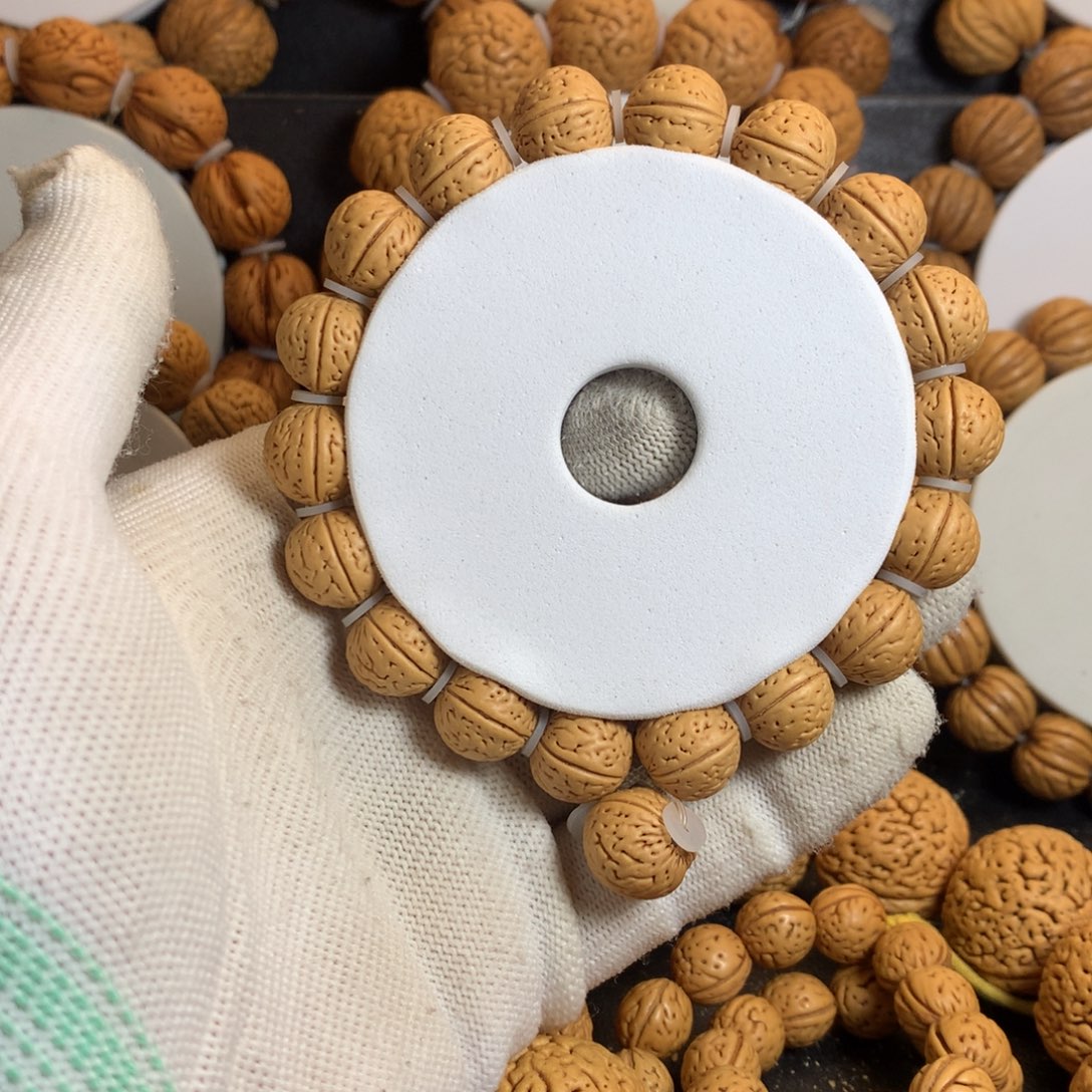 沙***仔桃核手串13盘锦小黄桃