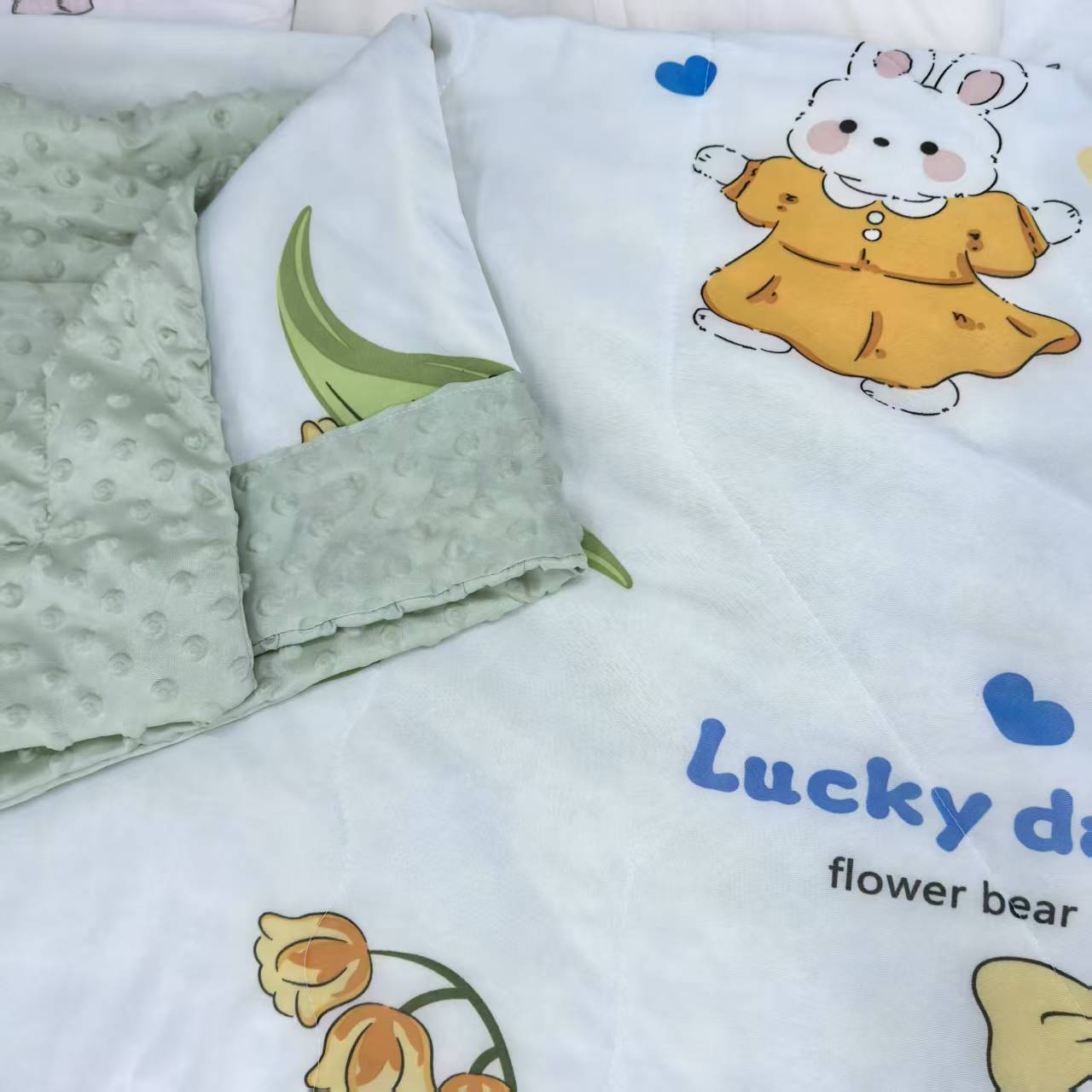 田园风亲肤柔软可爱豆豆空调夏季可爱风