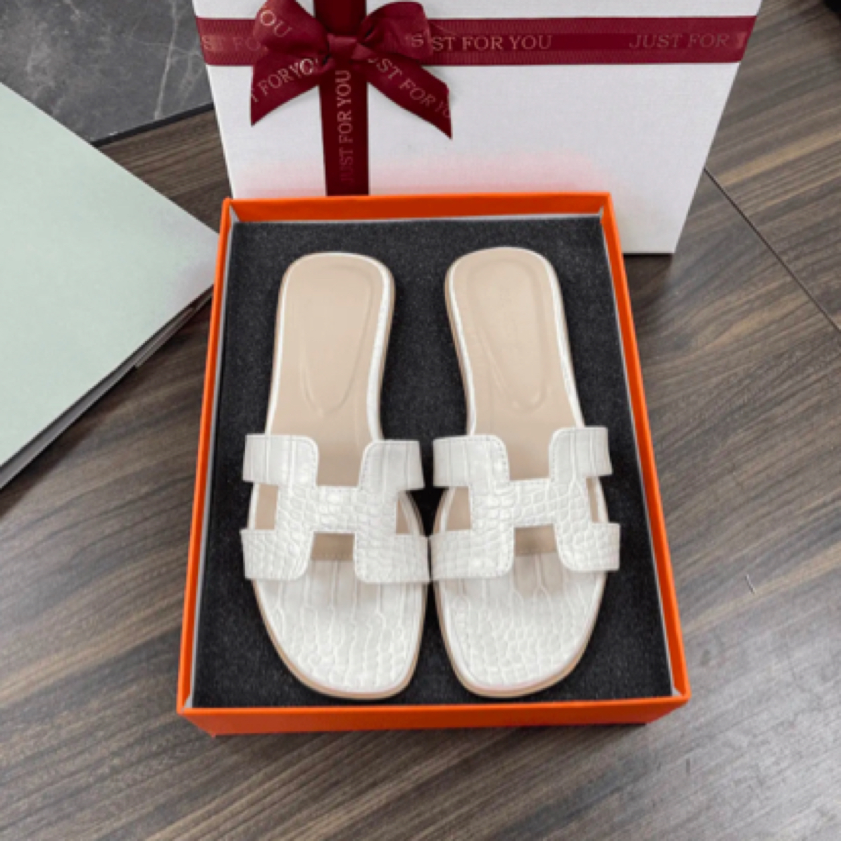 【网红同款蛇纹】质感h拖鞋可外穿的拖鞋夏季经典百搭黑色一字凉拖