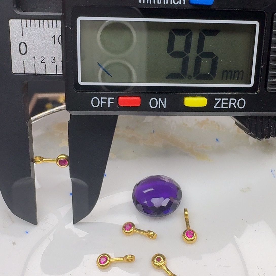 银S925镶嵌颈饰紫晶紫水晶925镶87