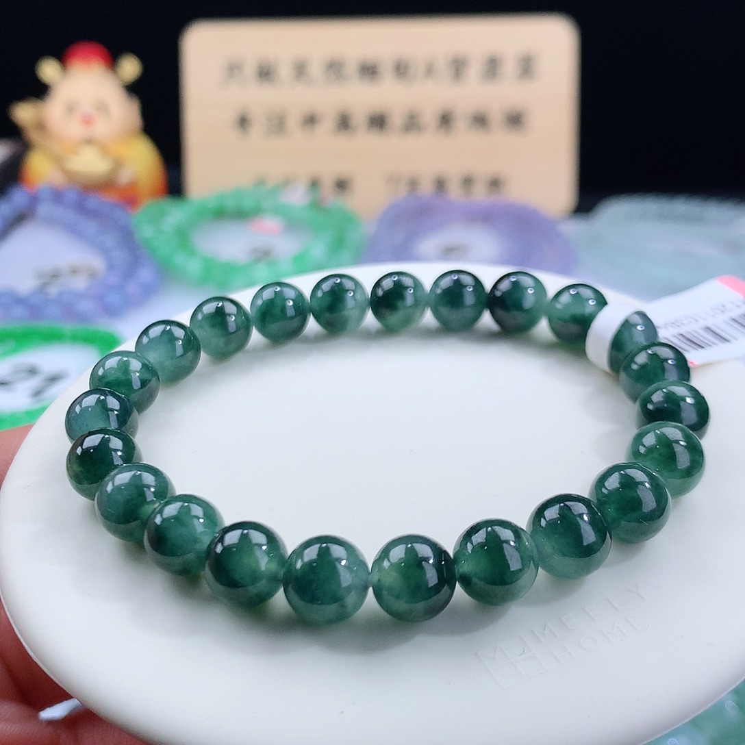 翡翠手链未镶嵌卡8