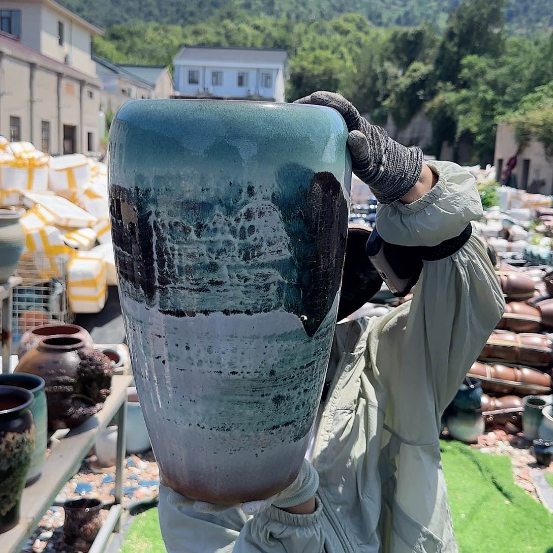 紫砂花盆王嫂花盆0702-765高40口20