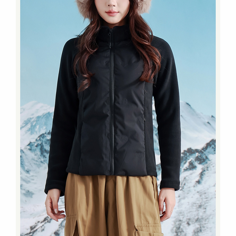 轻薄修身百搭拼接羽绒服 K24141