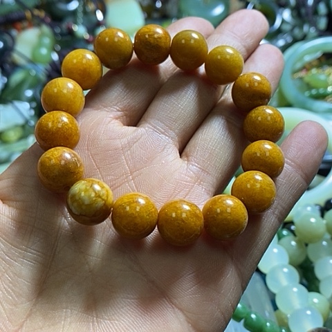 岫玉手链未镶嵌一个