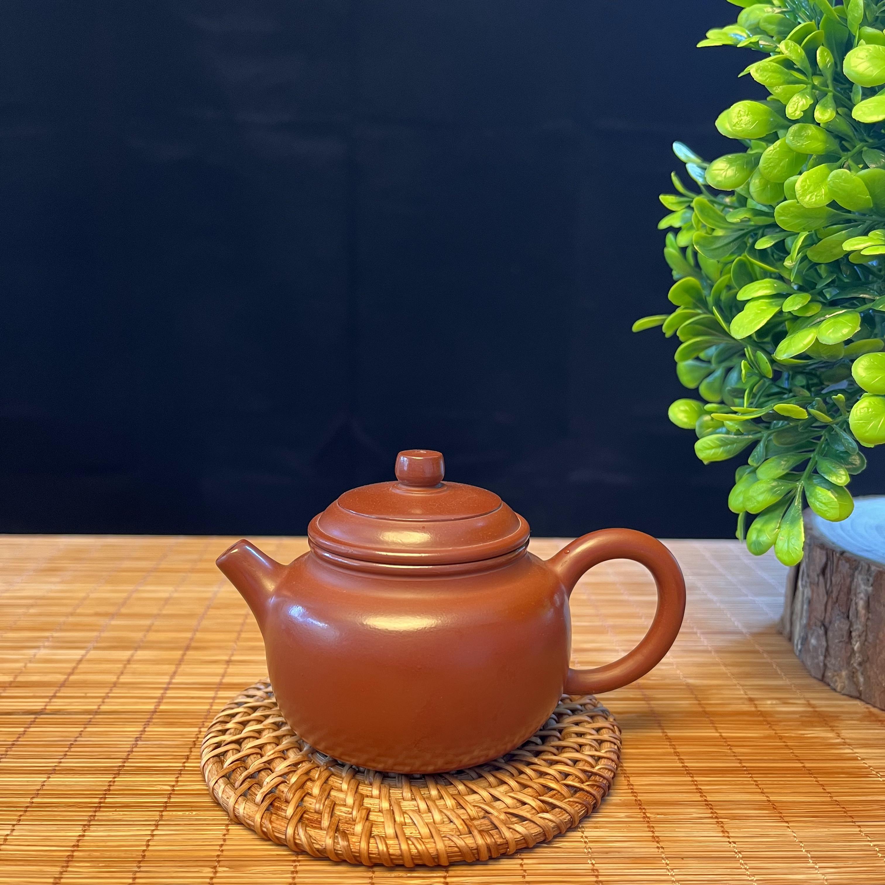 【万壶阁】120ML德钟壶潮州原矿朱泥全手工手拉胚小容量茶壶