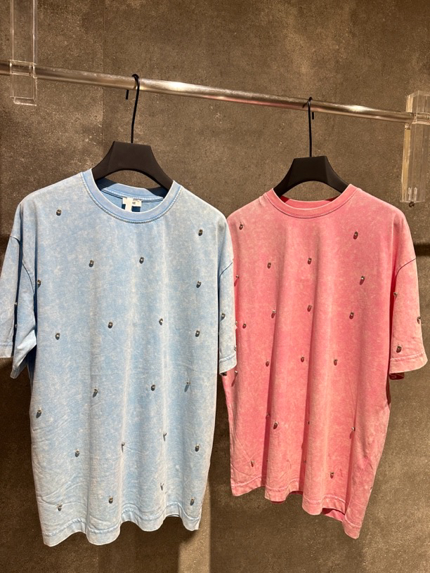 【Ann.G】N30107 夏季新款时尚满天星小钻定制天蓝短袖T恤