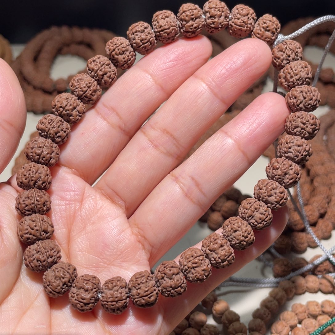 金刚菩提吊坠平细手串10.8