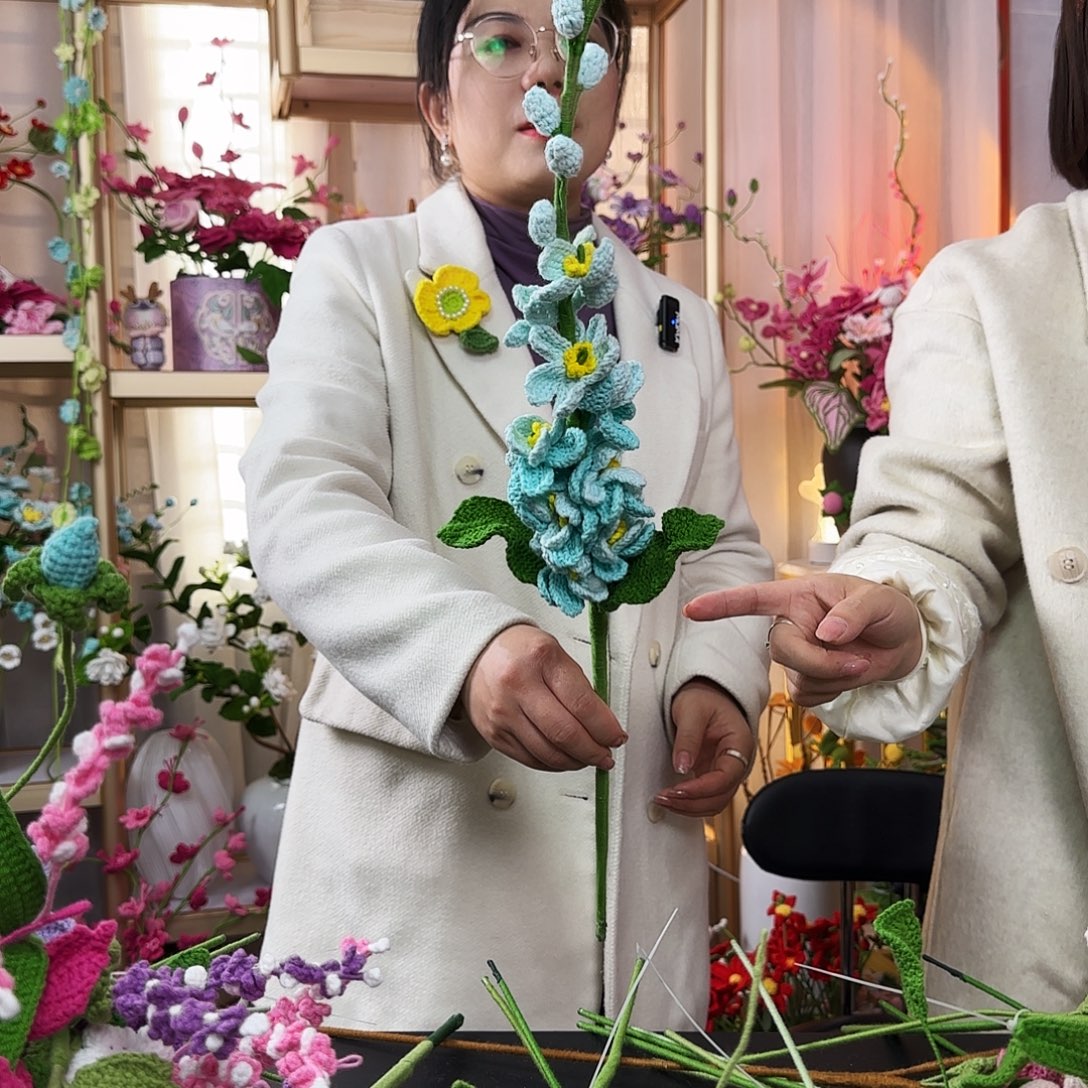 纯手工钩织钩织花束
