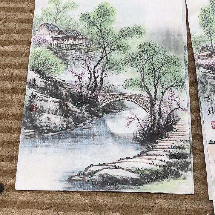 国画用****7花鸟等多种鸟类的栖息