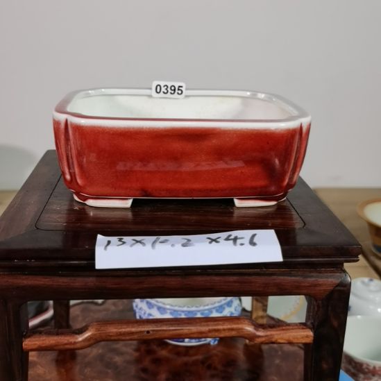 陶手工手绘大德堂釉盆