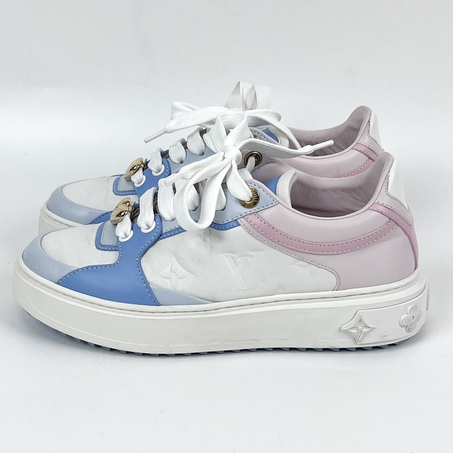 95新 LouisVuitton/路易威登 35码 冰淇淋timeout松糕鞋 xz0448