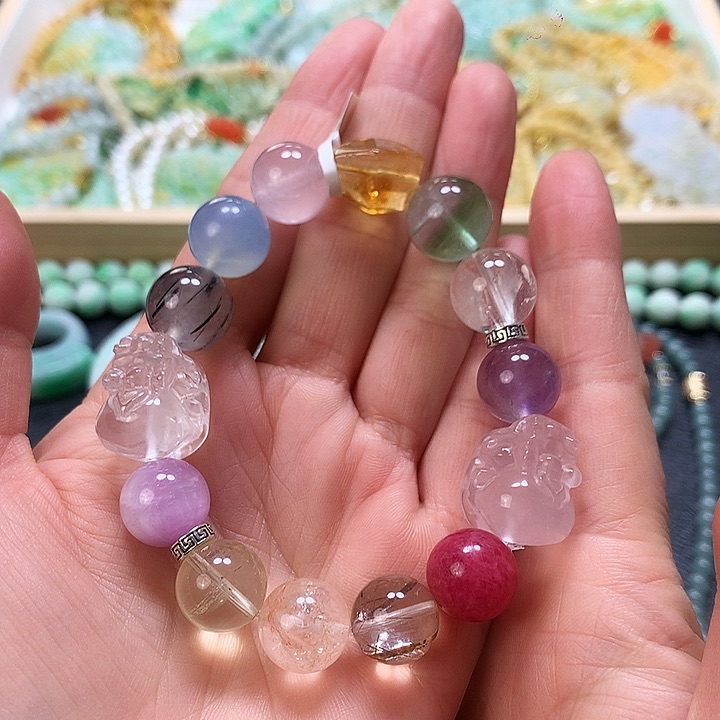 水晶手链未镶嵌手串