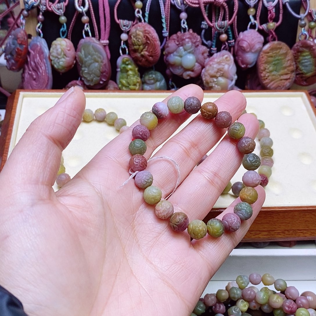 玛瑙/玉髓盐源玛瑙手链未镶嵌