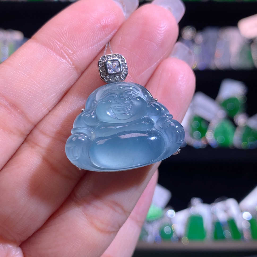 【闪购商品】颈饰银S925镶嵌翡翠