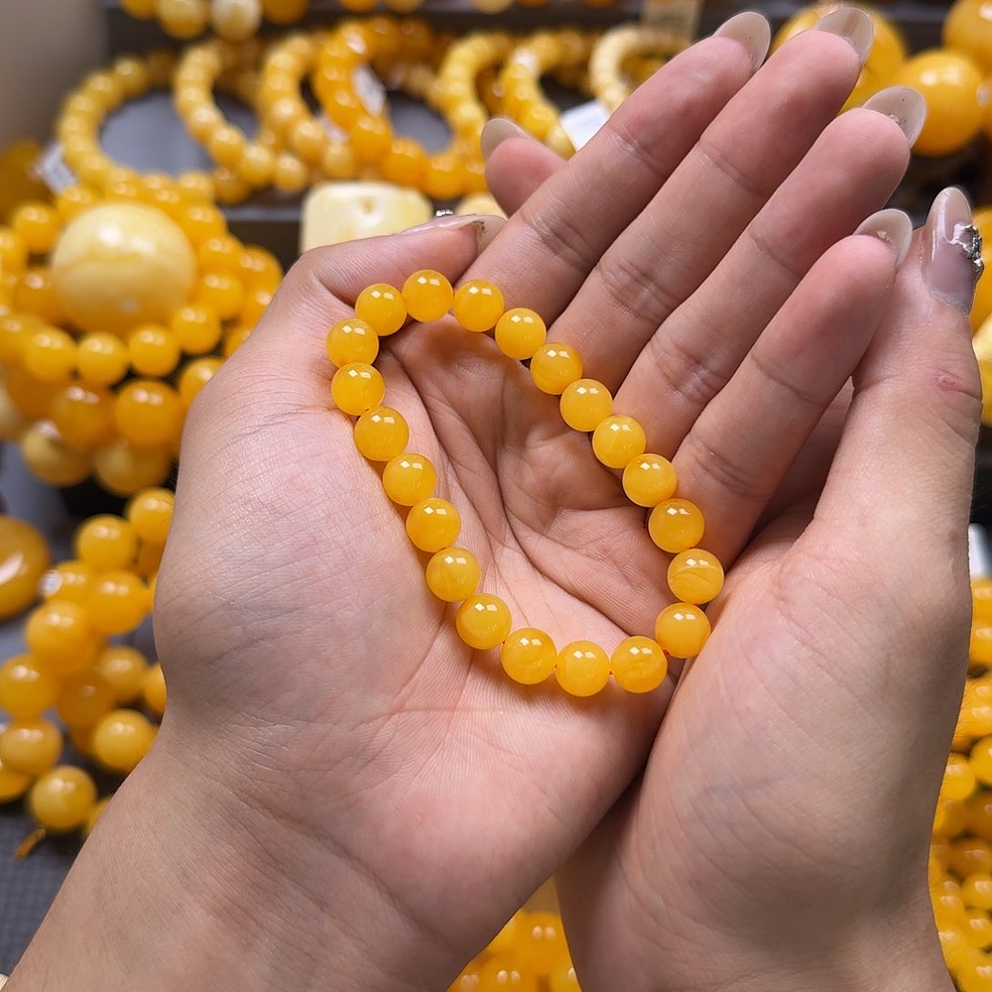 未镶嵌蜜蜡珠宝奇石9mm