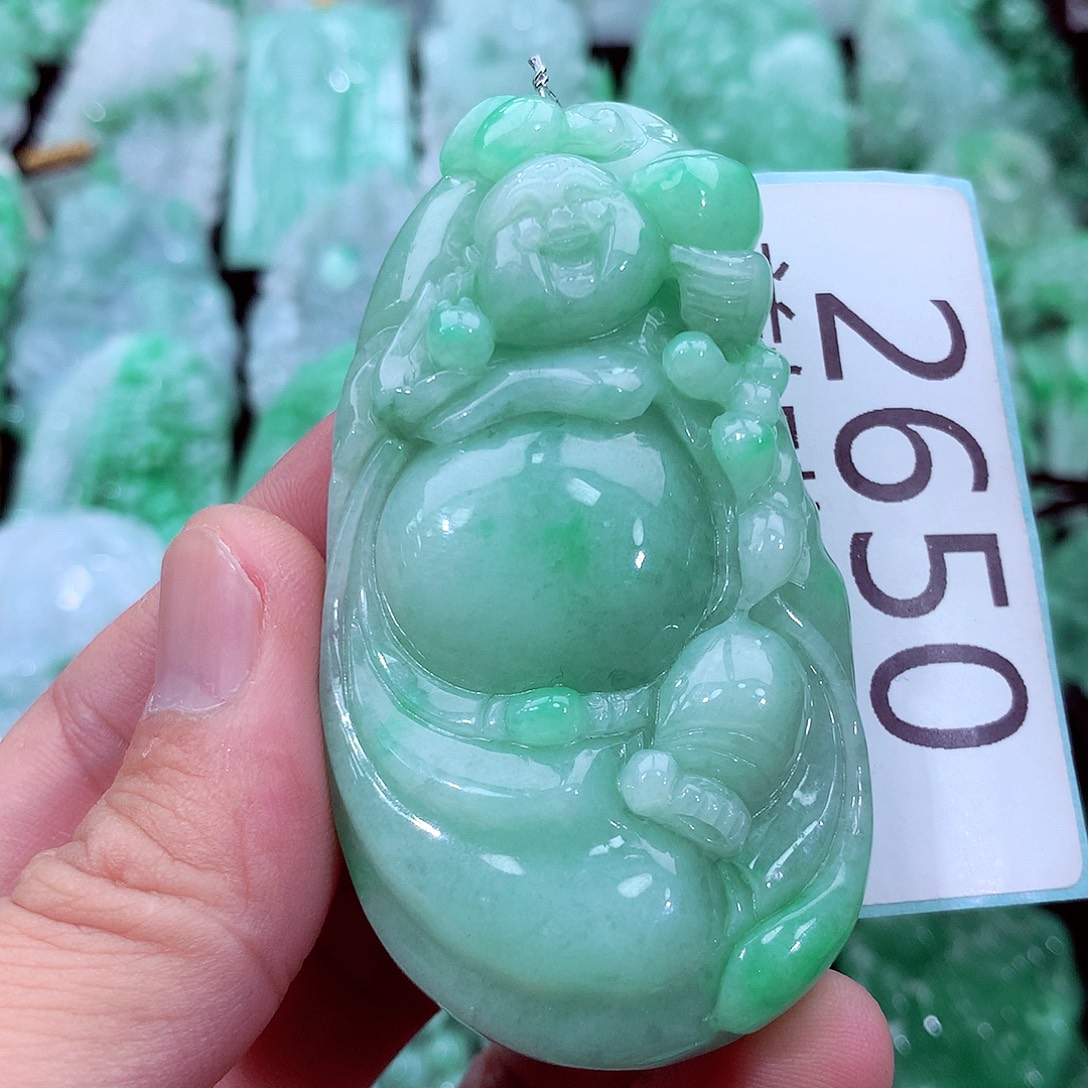 翡翠未镶嵌吊坠(不含链)