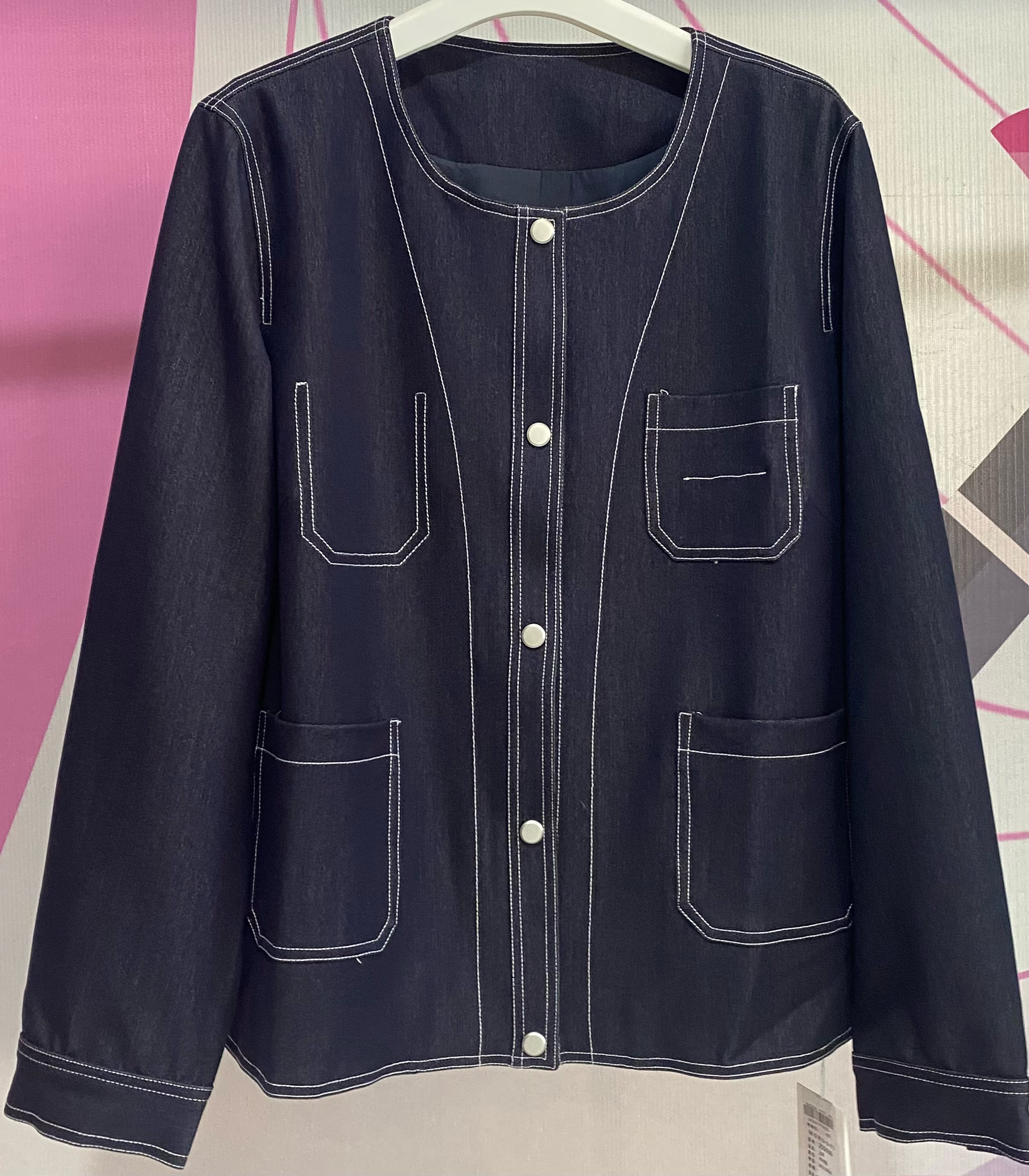 莫若依2025春夏新款个性牛仔衣5636