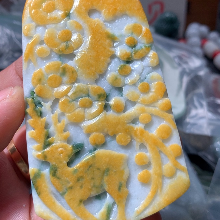 翡翠未镶嵌颈饰保真天然a货翡翠