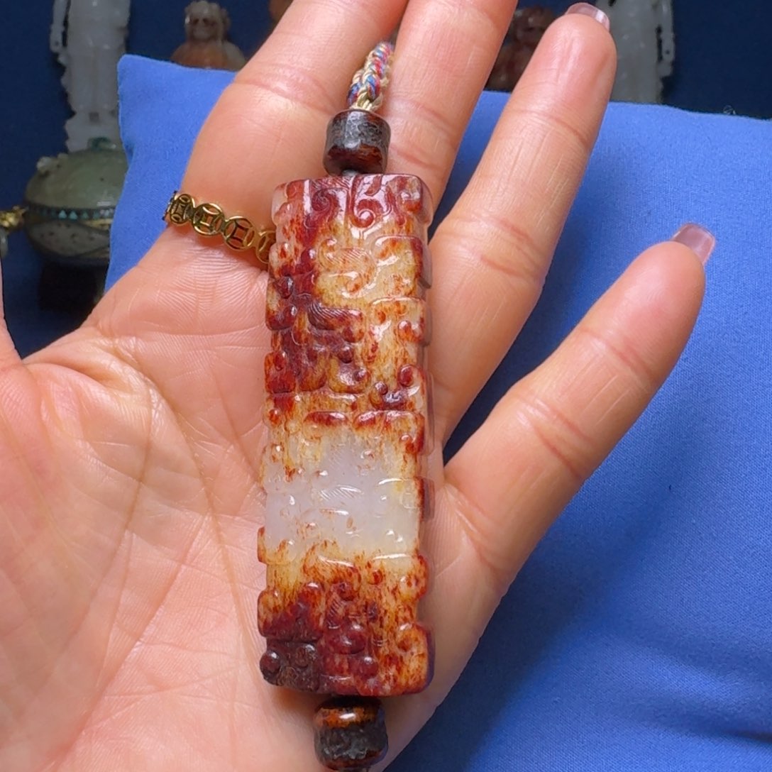 和田玉（糖玉）颈饰未镶嵌