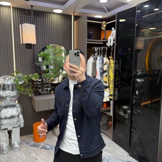 SH轻奢时尚高定男士雅痞线条防褪色休闲夹克外套 3288