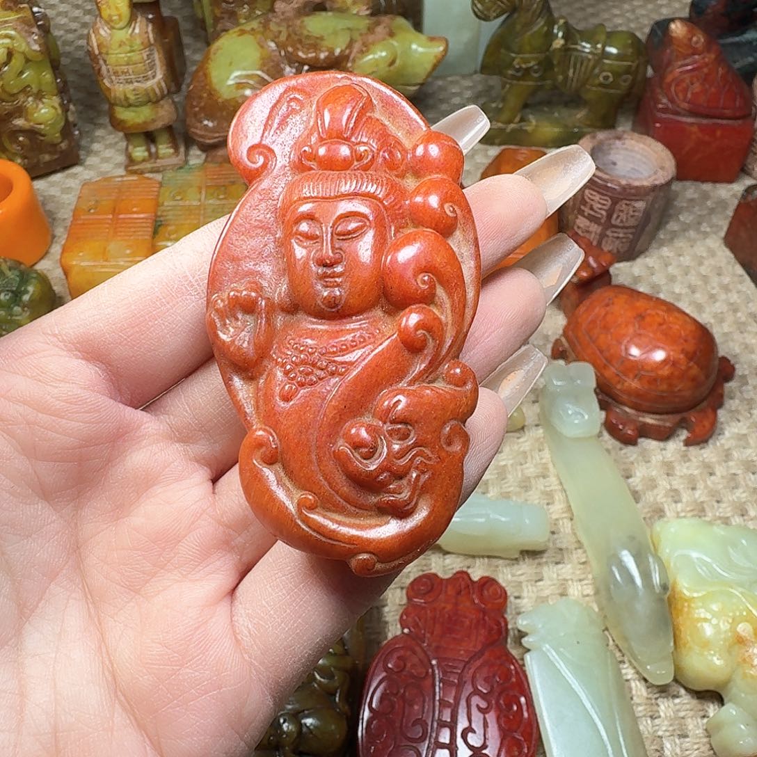 白玉菩提吊坠挂件