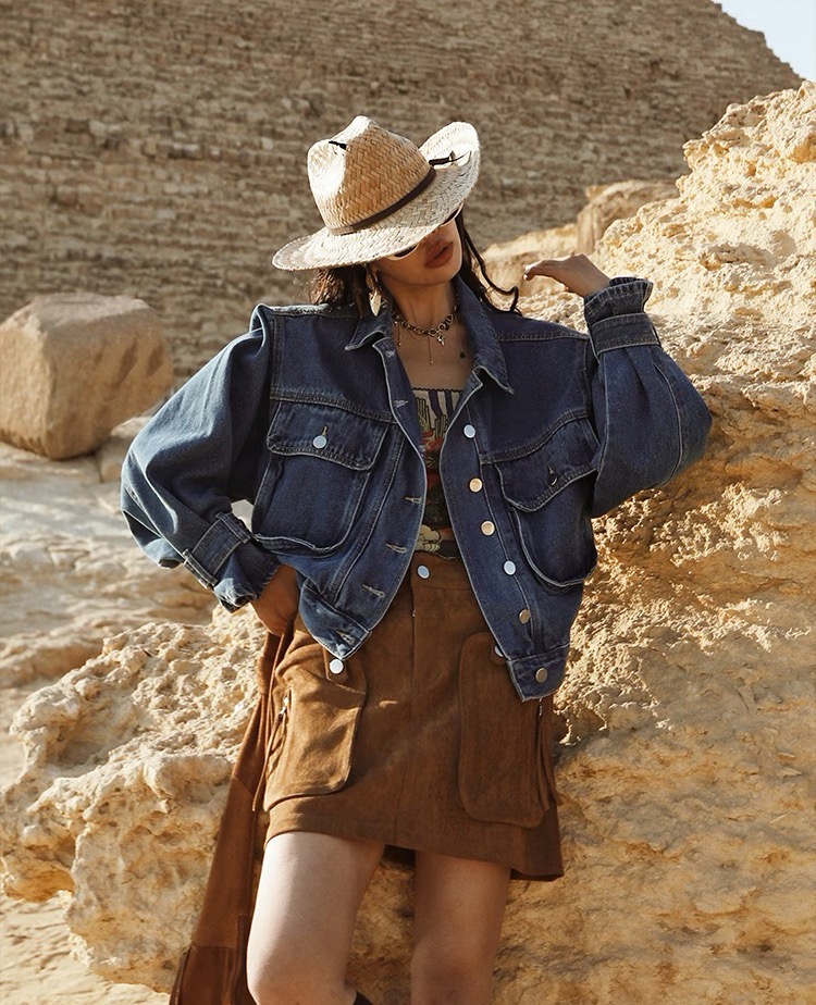 【C331-C340】高品牛仔外套上衣显瘦时尚百搭{个别小瑕 ON退ON换}