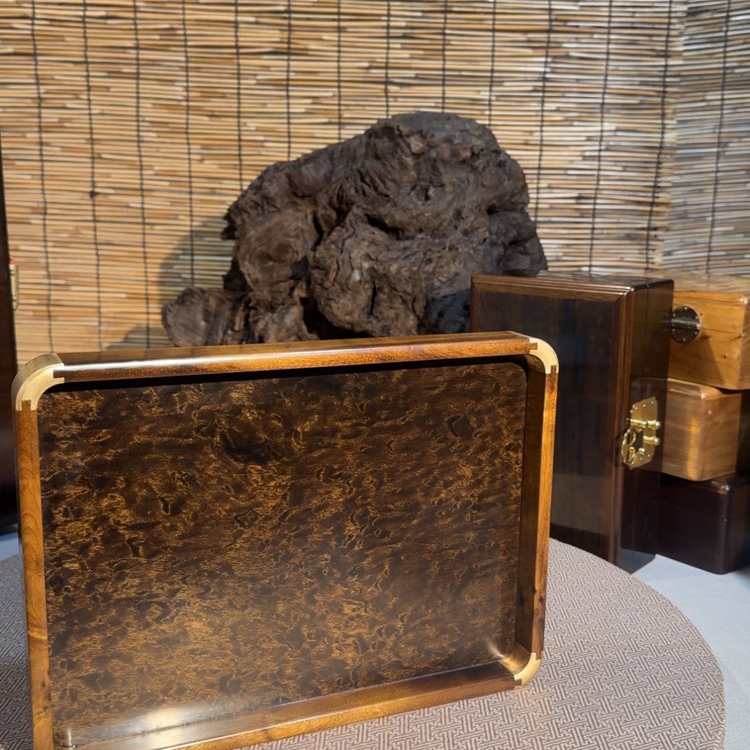 张***瑾楠木金丝楠木文盘