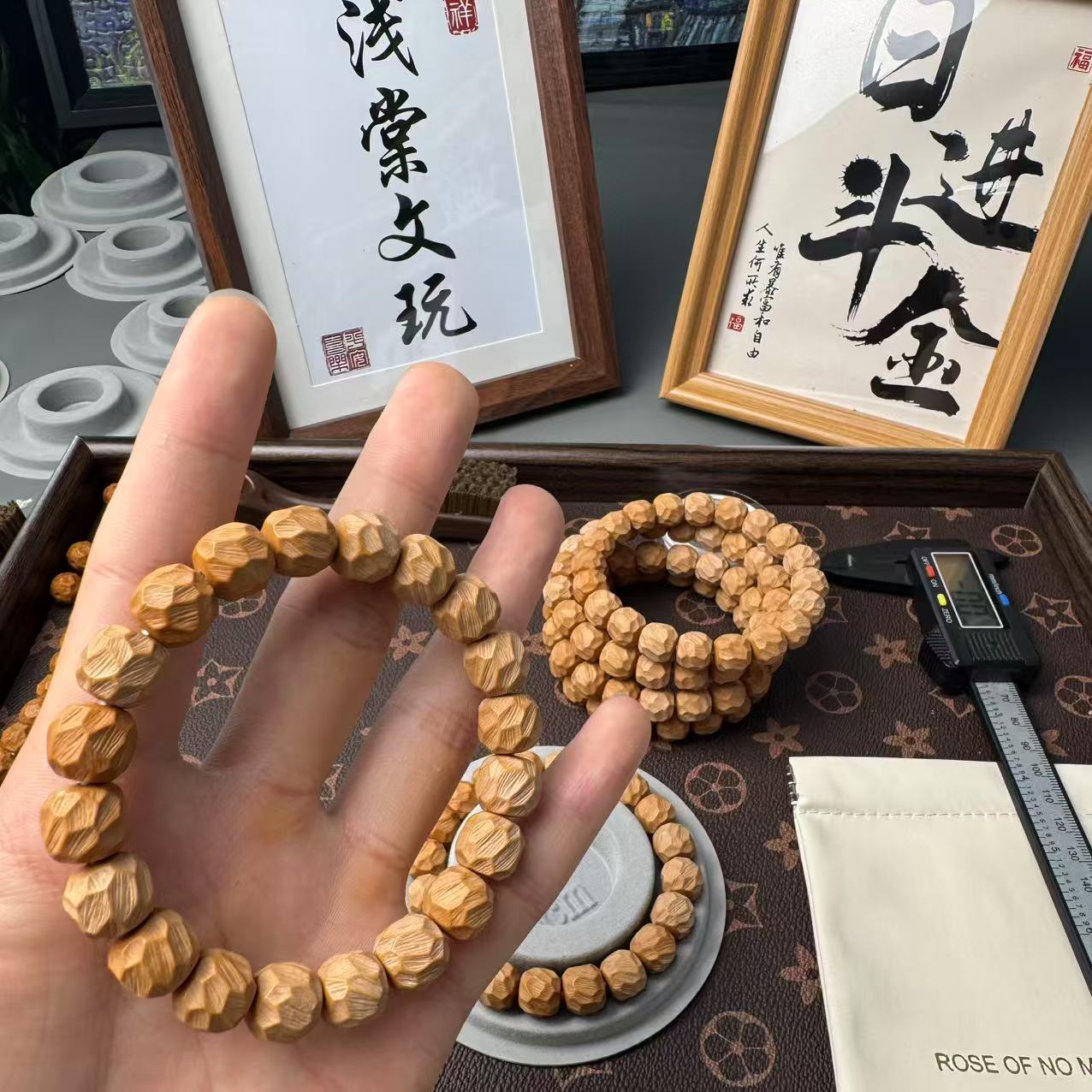 【浅棠 全品刀痕无相】无瑕疵猴头毕业级精工雕刻核桃文玩手串