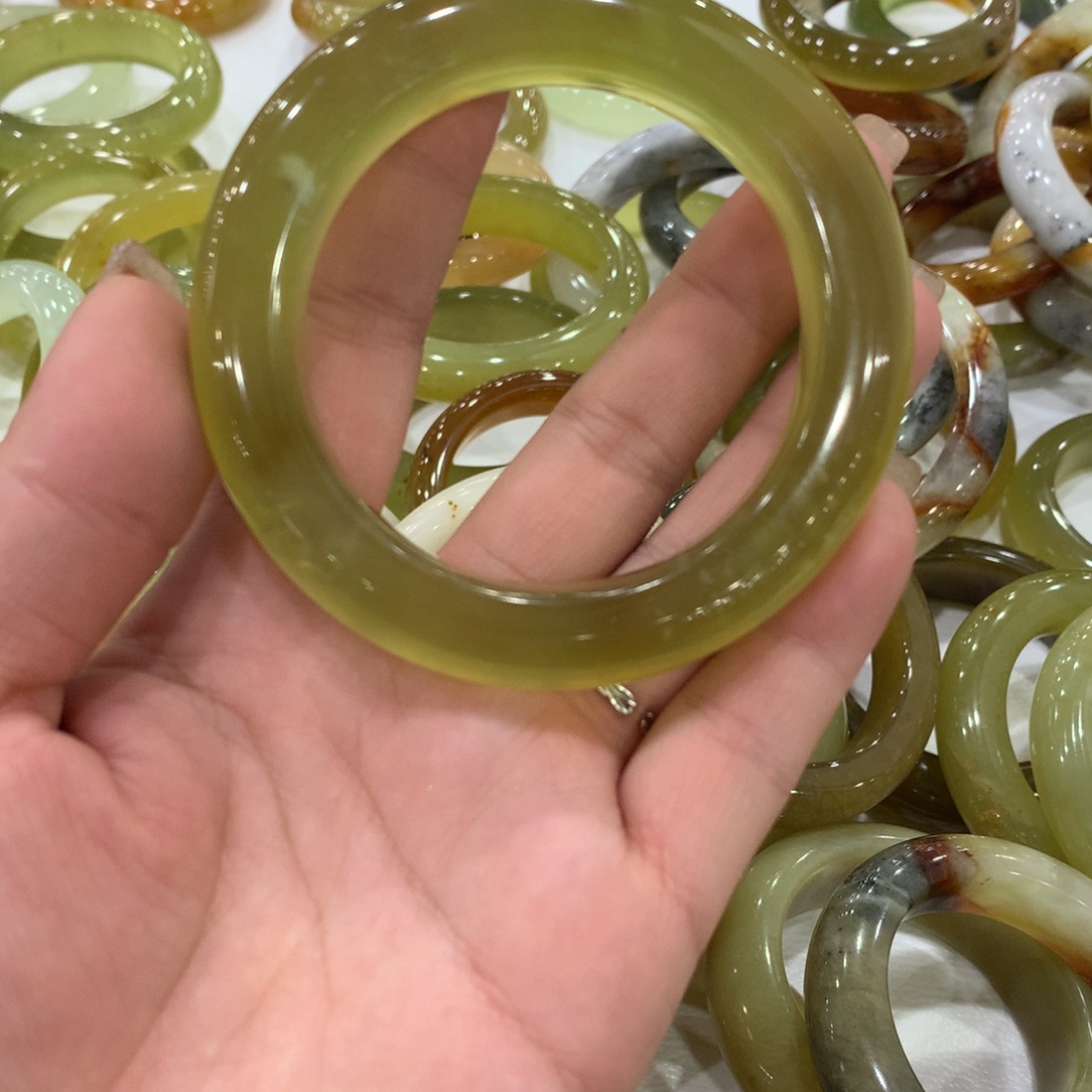 蛇纹石玉合金手镯