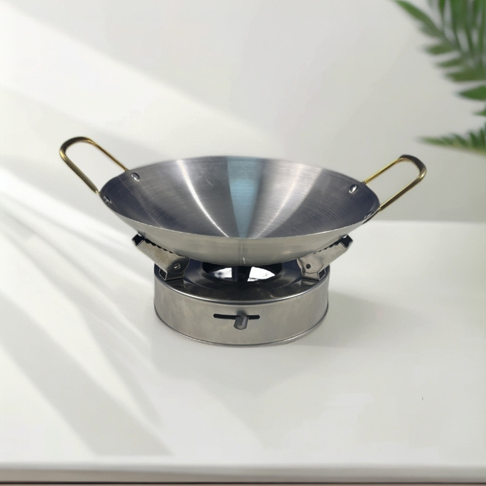 不锈钢创意酒精炉加厚干锅酒店家用品质好物高档餐具盘子水煮鱼片