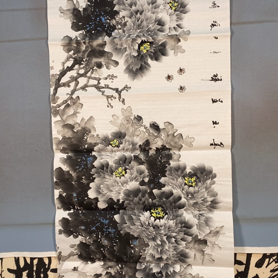 国画563牡丹花盛开的时候