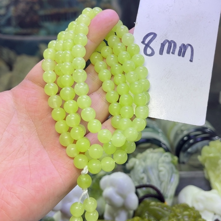 蛇纹石玉颈饰多样性发货未镶嵌